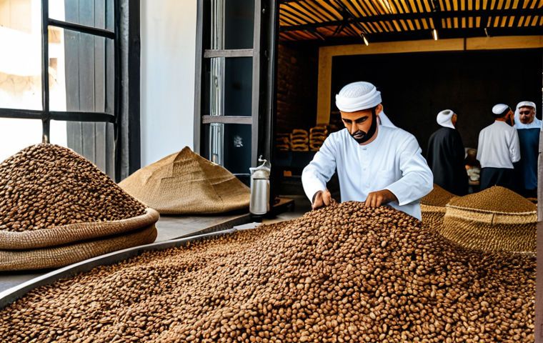 사우디아라비아 내 유명 카페와 로스터리 - Modern Riyadh Cafe**

"A bright, modern coffee shop in Riyadh, fully clothed customers sitting at ta...