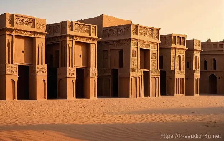 리야드의 역사적 유적지 탐방 - **Prompt for Diriyah (At-Turaif):**
"A majestic, historical scene of Diriyah's At-Turaif distric...